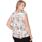 Plus Size Emaline Key Items Cap Sleeve Postcard Blouse - image 1