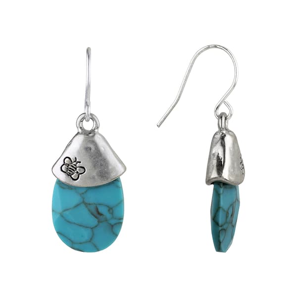Bella Uno Turquoise Drop Earrings - image 