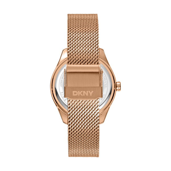Womens DKNY Astoria Logo Rose Gold Dial Watch - DK1L032M0035