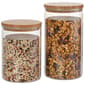Global Market Glass Canister With Bamboo Wood Lid - image 1