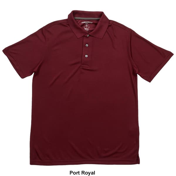 Mens Cross &amp; Winsor® Cross Rice Stitch Golf Polo
