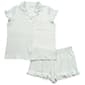 Womens Laura Ashley Short Sleeve Peached Gingham Pajama Short Set - image 2