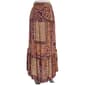 Juniors Angie Patchwork Gauze Smock Waist Maxi Skirt - image 3