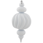 Northlight 4ct. Shatterproof White Finial Christmas Ornaments - image 4