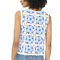 Womens Cece Sleeveless Floral Crochet Sweater - image 2