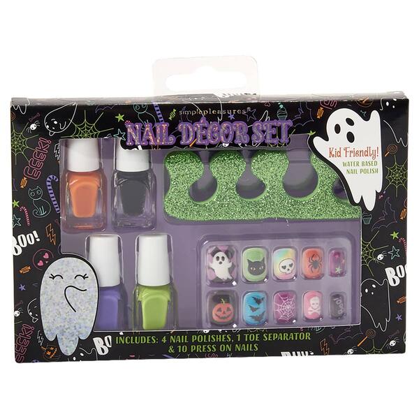 Girls Simple Pleasures&#40;R&#41; Halloween Nail Polish & Press On Nails - image 