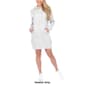 Womens White Mark Long Sleeve Solid Hoodie Sweatshirt Dress - image 11