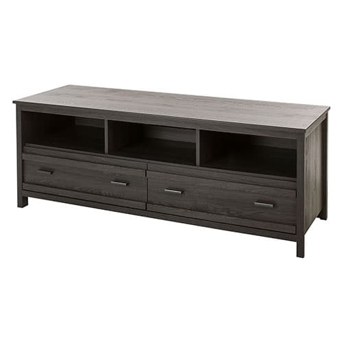 South Shore Exhibit TV Stand - Grey Oak - image 