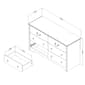 South Shore Aviron Seaside Pine 6-Drawer Double Dresser - image 5