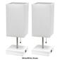 Simple Designs Petite Stick Lamps w/USB Port - Set of 2 - image 15