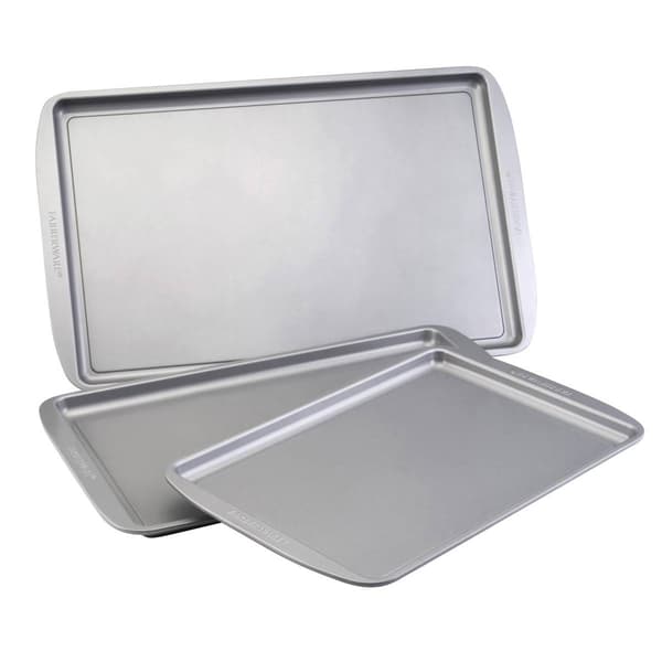 Farberware&#40;R&#41; 3pc. Non-Stick Bakeware Cookie Pan Set - image 