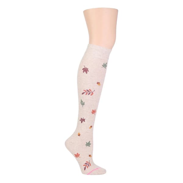 Womens Dr. Motion Leaves Compression Knee High Socks - image 