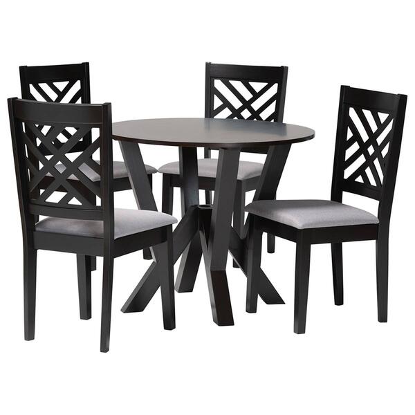 Baxton Studio Elise Modern 5pc. Dining Set - image 