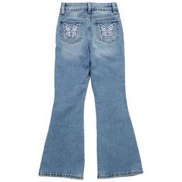 Girls (7-14) YMI® Flare Jeans w/ Butterfly Patches