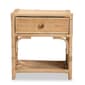 Baxton Studio Camara Bohemian Rattan 1-Drawer Nightstand - image 3