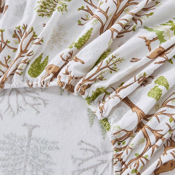 Freshfolds Cotton Flannel New Enchanted Woods 4pc. Sheet Set