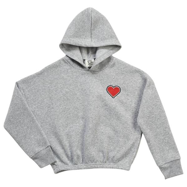 Girls &#40;7-16&#41; Jolie & Joy Heart Chenille Patch Pullover Hoodie - image 