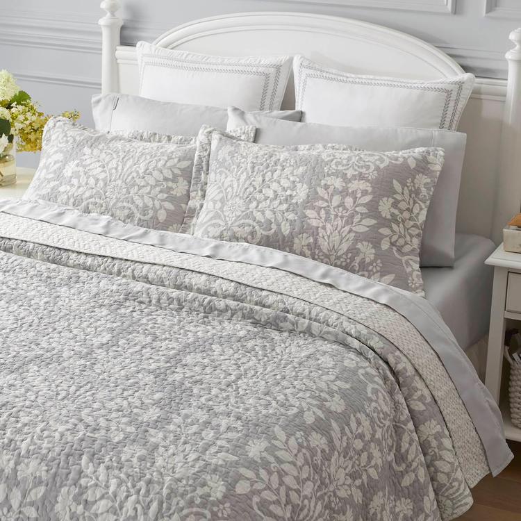 Laura Ashley® Rowland 136 Thread Count Reversible Quilt Set