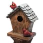 Alpine Cardinal Birdhouse Cascading Barrel Fountain - image 3