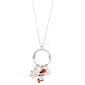 Charm Necklace w/ Snowman & Snowflake - image 1