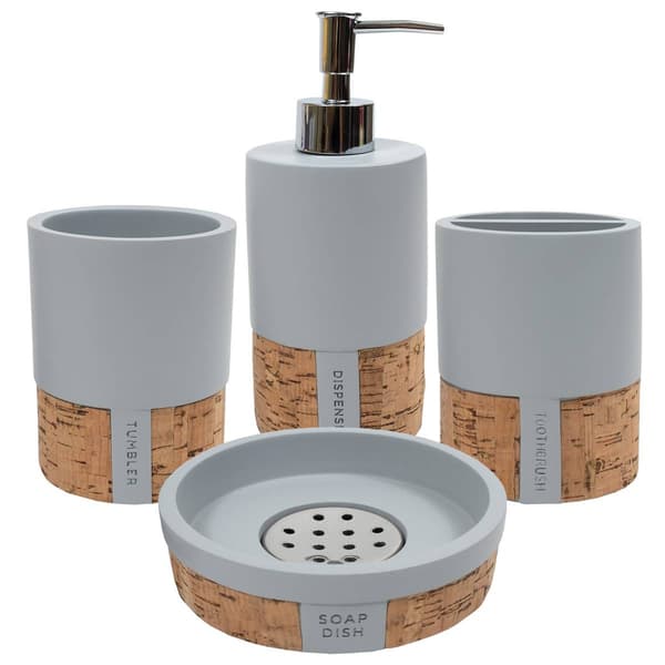 Sweet Home Collection Moderno 4pc. Bath Accessory Set