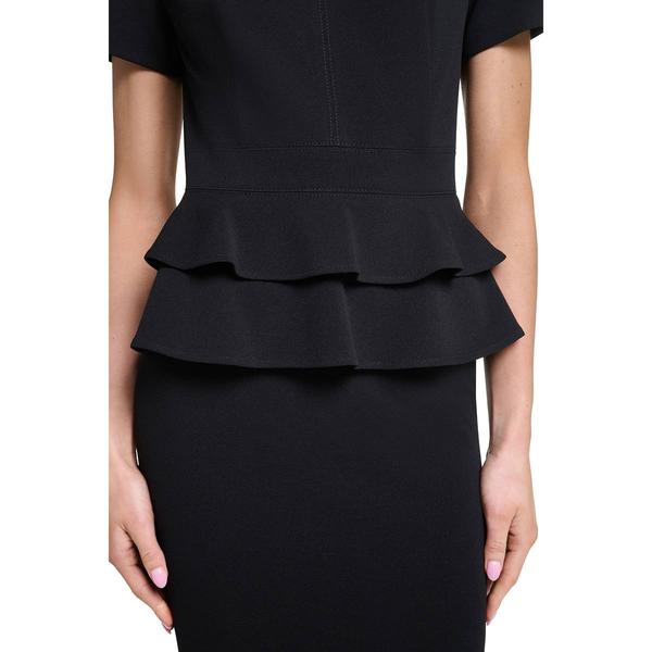 Womens Calvin Klein Short Sleeve Double Peplum Sheath Dress