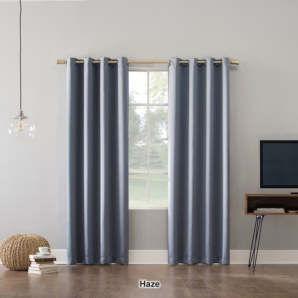 Sun Zero Troy 100% Blackout Grommet Curtain Panel