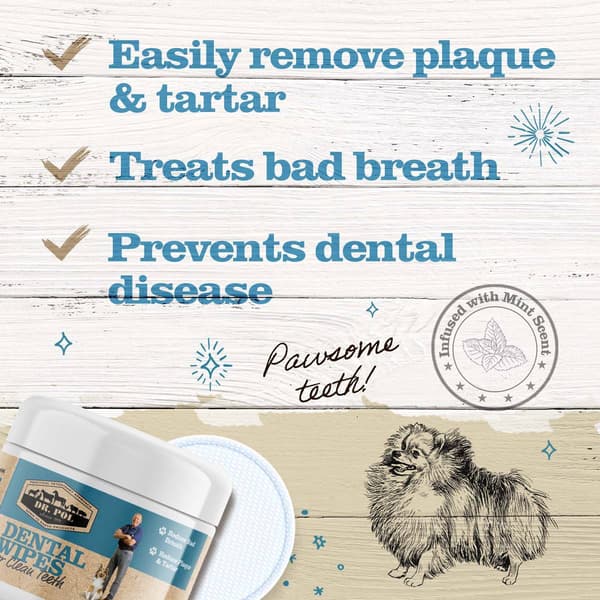 Dr. Pol Dental Wipes for Dogs & Cats 50 Count