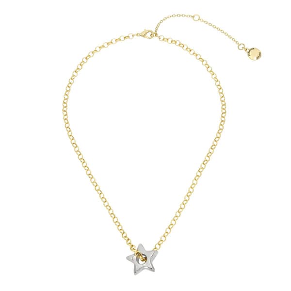 Steve Madden Puffy Star Pendant Necklace