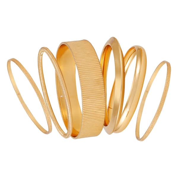 GUESS 6pc. Gold-Tone Bangle Bracelet Set