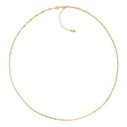 Roman Gold-Tone Singapore Chain Necklace