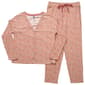 Petite IZOD&#40;R&#41; Long Sleeve Rib Floral Button Down Top Pajama Set - image 1