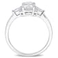 Sterling Silver 1 2/5ctw. White Moissanite Engagement Ring - image 2
