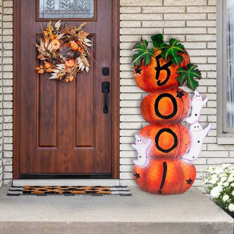 Northlight Seasonal 33in. Stacked Pumpkins Halloween Decoration