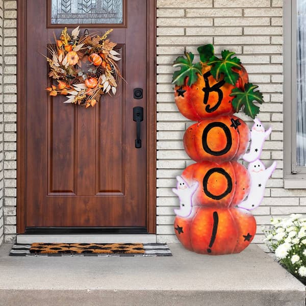 Northlight Seasonal 33in. Stacked Pumpkins Halloween Decoration