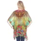 Womens White Mark Yellow Leopard Abstract Poncho - image 4