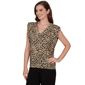 Womens Emaline Key Items Cap Sleeve Abstract Dot Blouse - image 3