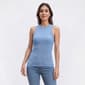 Womens Architect® 2x2 Rib High Neck Solid Tank Top - image 2