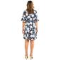 Womens Ruby Rd. Elbow Sleeve Embossed Floral Shift Dress - image 2