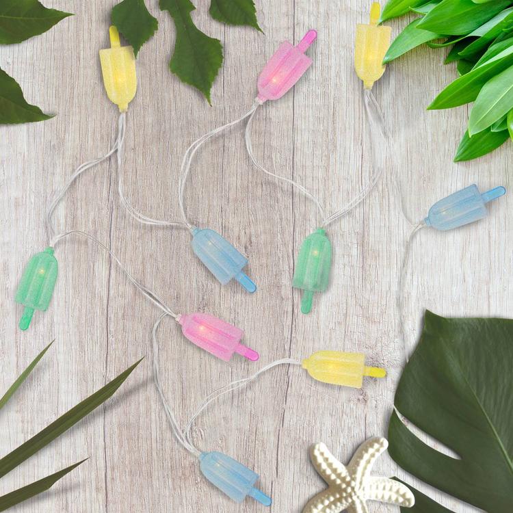Northlight Seasonal 10pk. 4.5ft. Ice Pop Summer LED String Lights