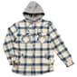 Mens Quiksilver Kofi Sherpa Lined Brawny Hooded Jacket - Fog - image 1