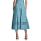 Womens DKNY Pull On Linen Blend Loop Lace Midi Skirt - image 2