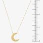 Gold Classics&#8482; 10kt. Yellow Gold Nugget Moon Necklace - image 5