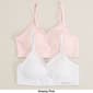 Girls Bebe 2pk. Ribbed Seamless Bras w/Lace Trim - image 3