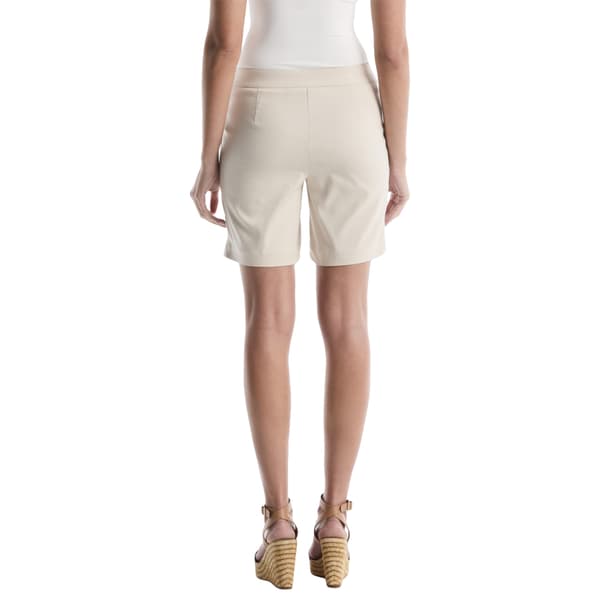 Womens Rafaella® Tab Waist Pintuck Shorts with Faux Pockets