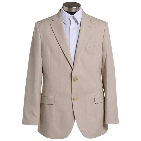 Mens Nautica Poly Cotton Solid Suit Jacket - Tan - image 
