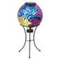 Alpine 8in. Mosaic Solar Glass Ball w/ Metal Stand - image 2