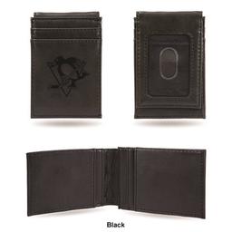 Mens NHL Pittsburgh Penguins Faux Leather Front Pocket Wallet