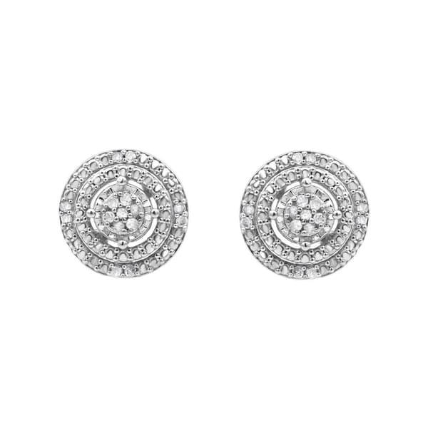Diamond Classics&#8482; Sterling Silver Diamond Stud Earrings