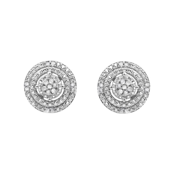 Diamond Classics&#8482; Sterling Silver Diamond Stud Earrings